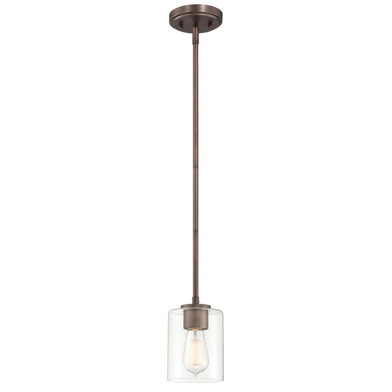 Liam One Light Mini Pendant in Bronze (Satin Copper)