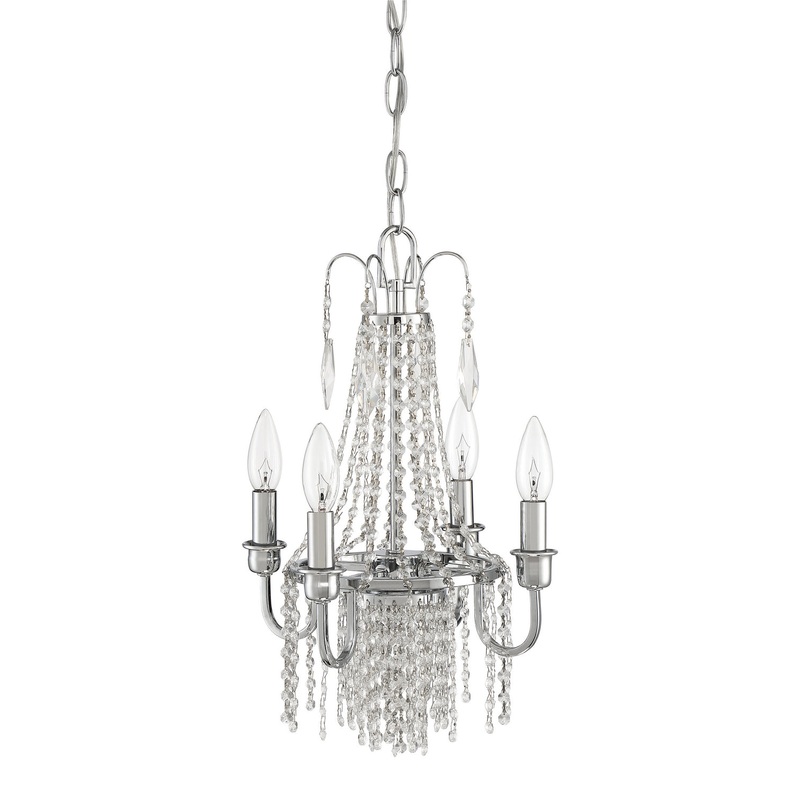 Maisie Four Light Chandelier in Chrome