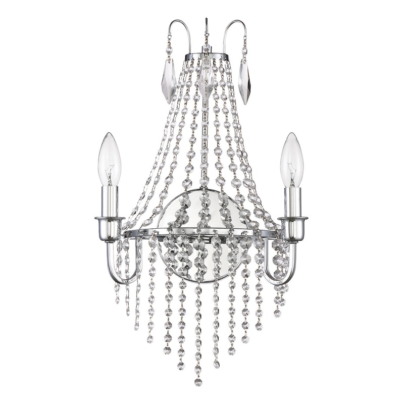 Maisie Two Light Bath Bar in Chrome