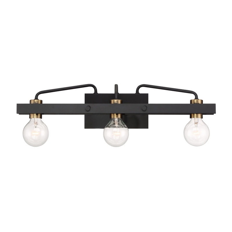 Ravella Three Light Bath in Black