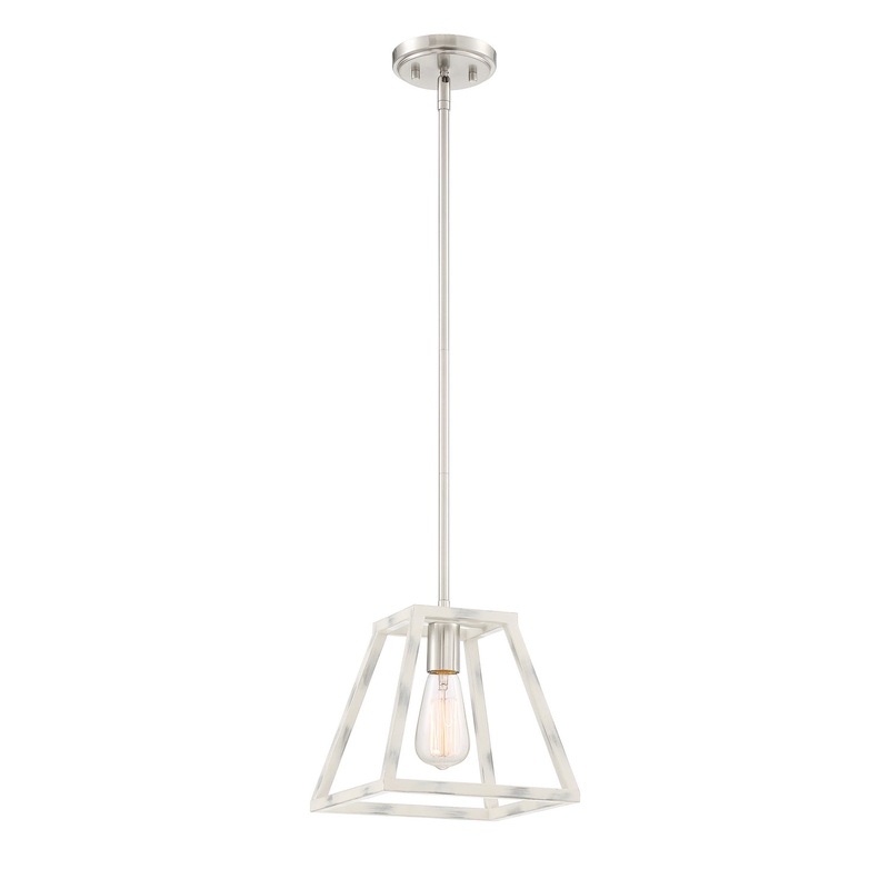 Rhode One Light Mini Pendant in Coastal Weathered White