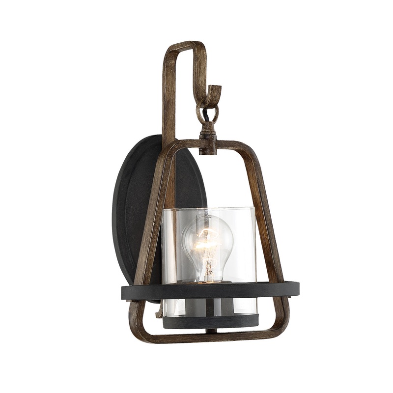 Ryder One Light Wall Sconce in Forged Black