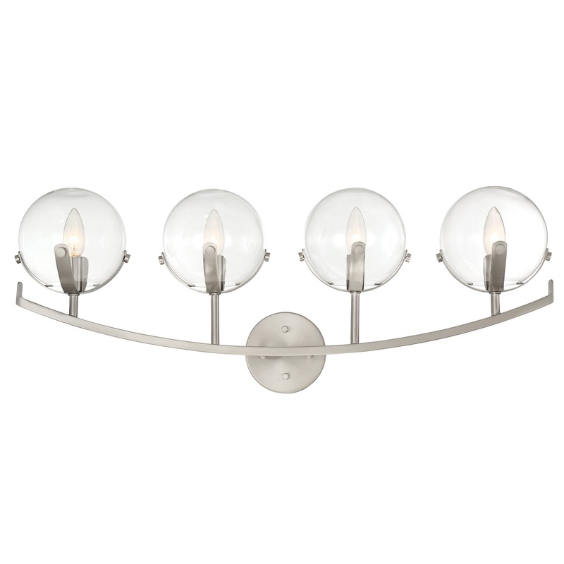 Spyglass Four Light Bath in Satin Platinum