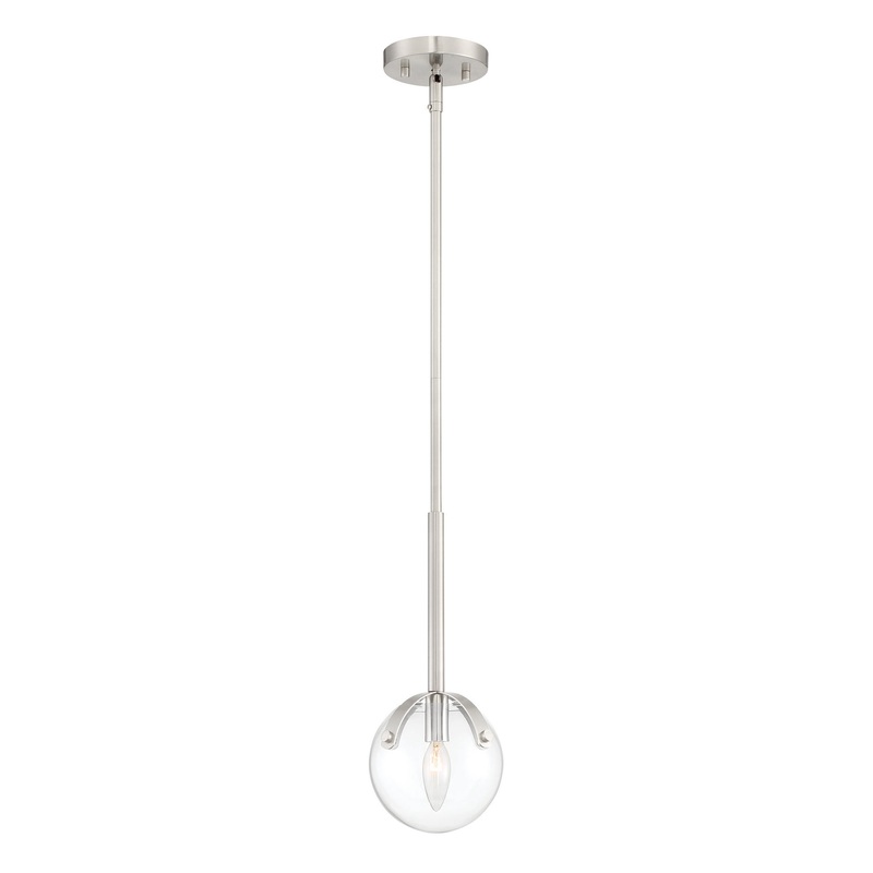 Spyglass One Light Mini Pendant in Satin Platinum