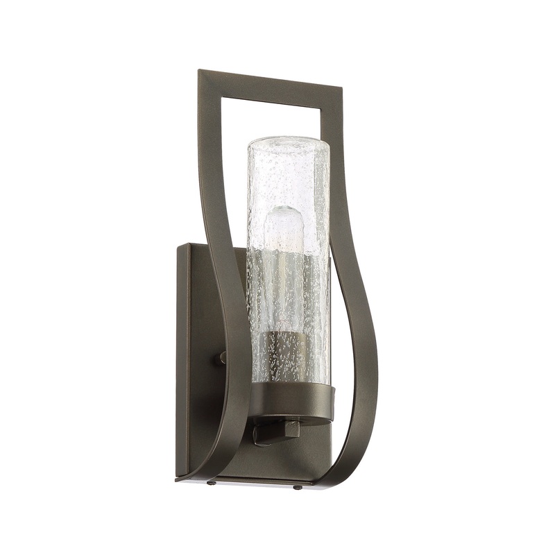 Weaver One Light Wall Lantern in Burnished Bronze