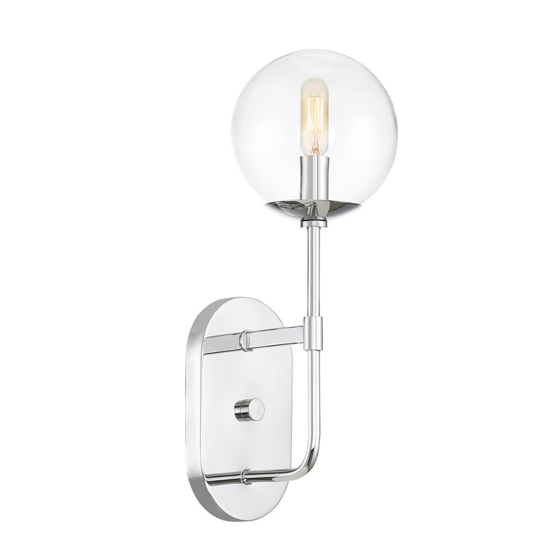 Welton One Light Wall Sconce in Chrome