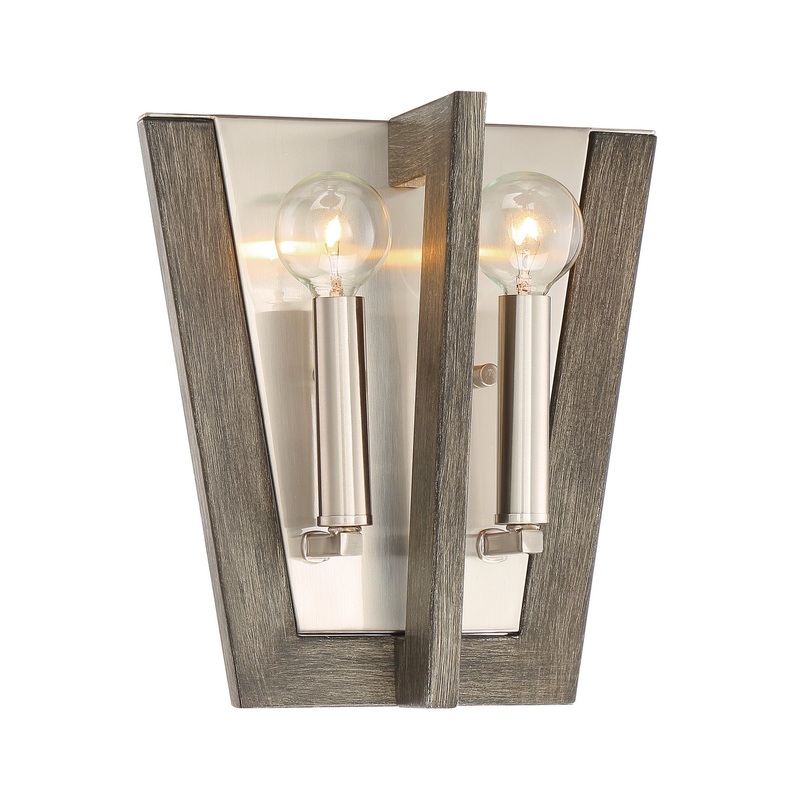 Westend Two Light Wall Sconce in Satin Platinum