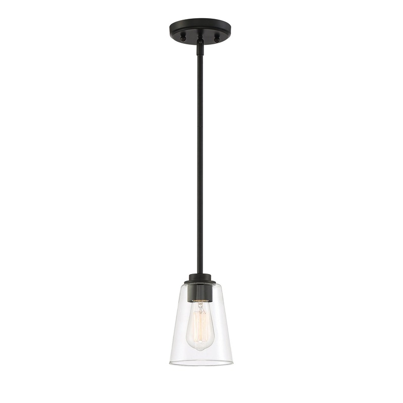 Westin One Light Mini Pendant in Matte Black