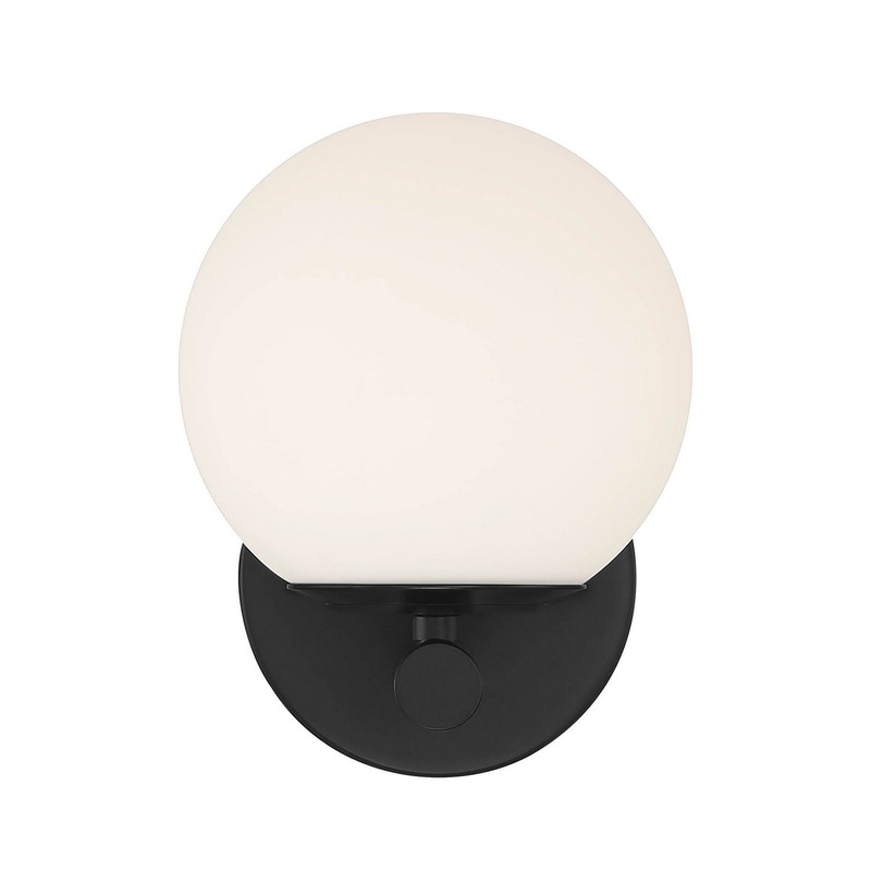 Crown Heights One Light Wall Sconce in Matte Black