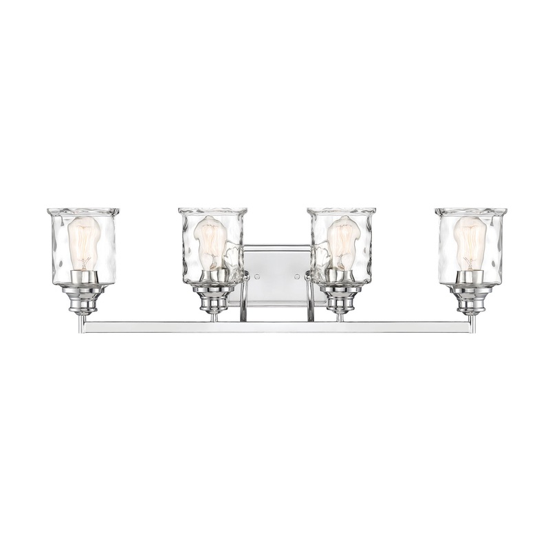Drake Four Light Bath Bar in Polished Nickel