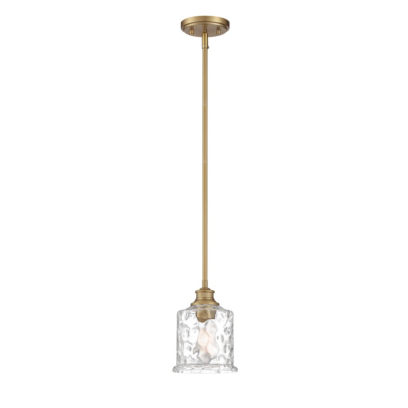 Drake One Light Mini Pendant in Brushed Gold