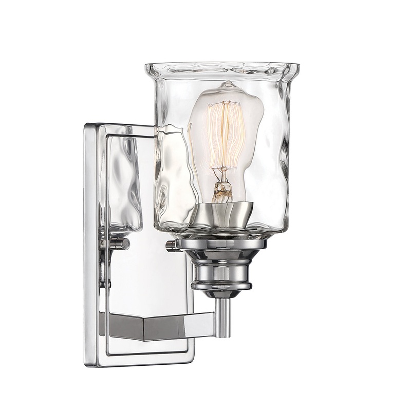 Drake One Light Wall Sconce in Polished Nickel
