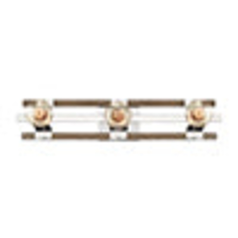 Hanston Three Light Bath Bar Vanity in Polished Nickel