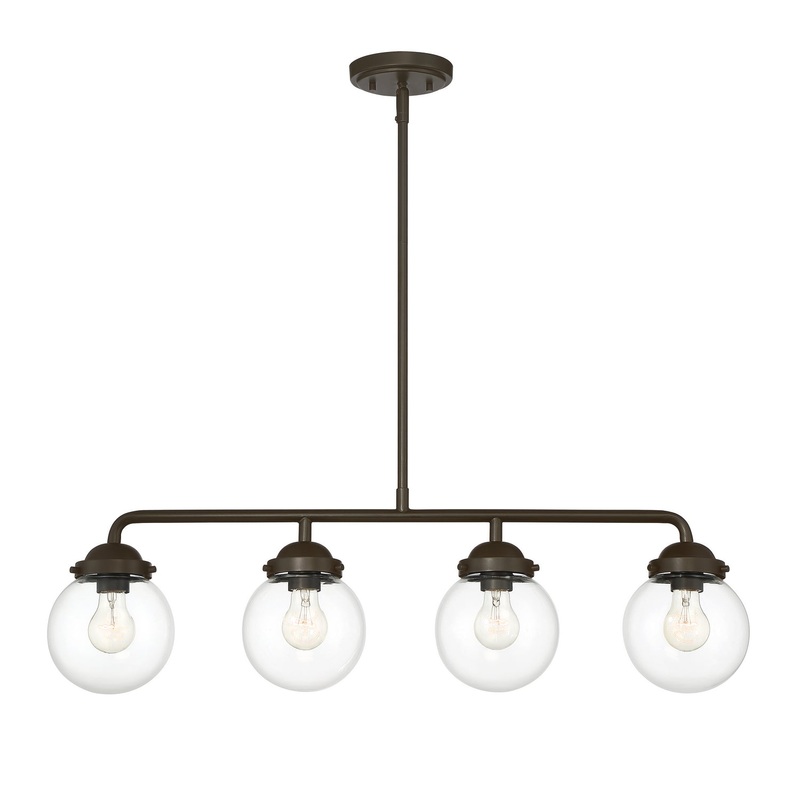 Knoll Four Light Island Pendant in Oil Rubbed Bronze