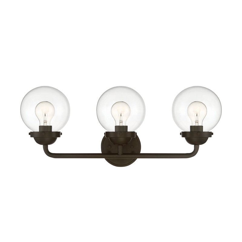 Knoll Three Light Bath Bar in Oil Rubbed Bronze
