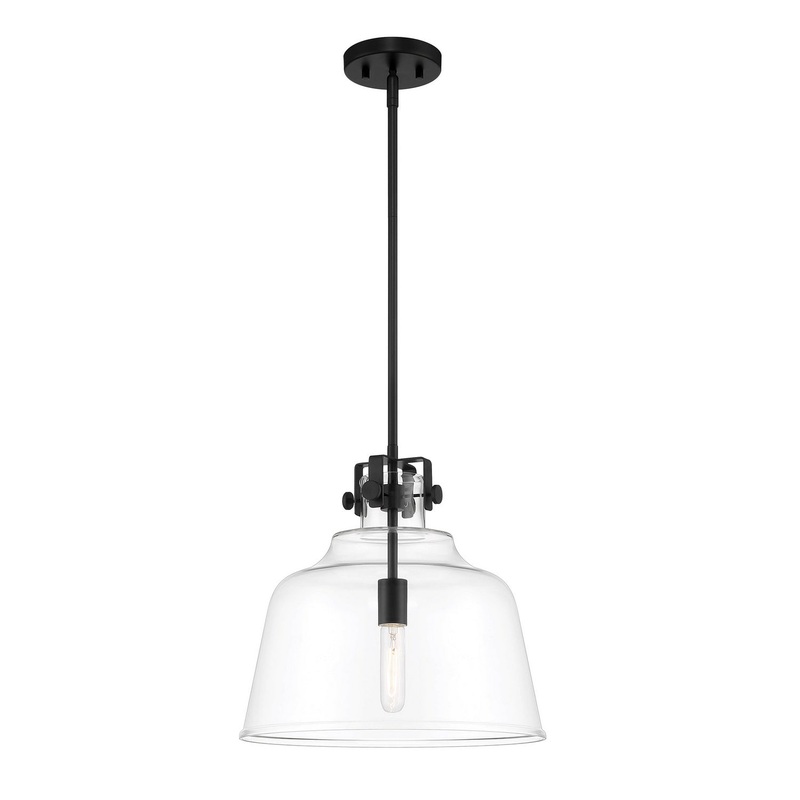 Porter One Light Pendant in Matte Black