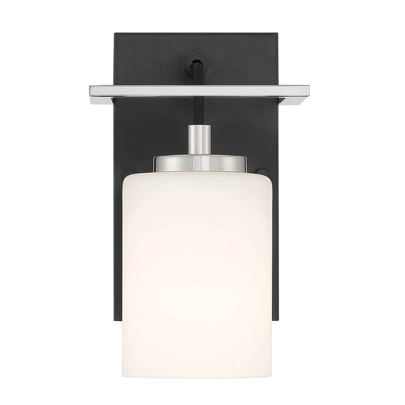 Prince St One Light Wall Sconce in Matte Black