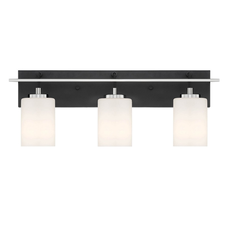 Prince St Three Light Vanity in Matte Black