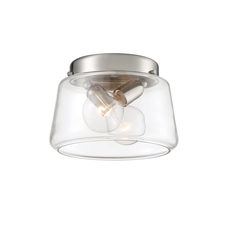 Riley Two Light Flushmount in Satin Platinum