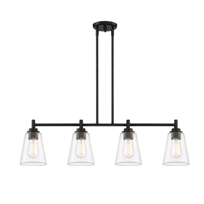 Westin Four Light Island Pendant in Matte Black
