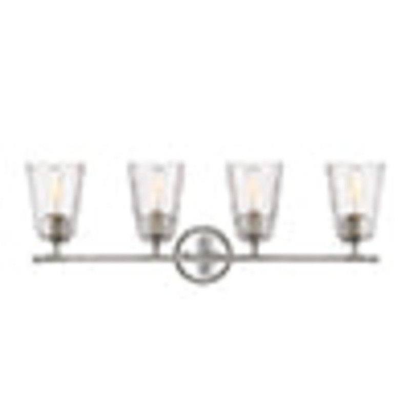 Westwood Four Light Bath Bar Vanity in Polished Nickel