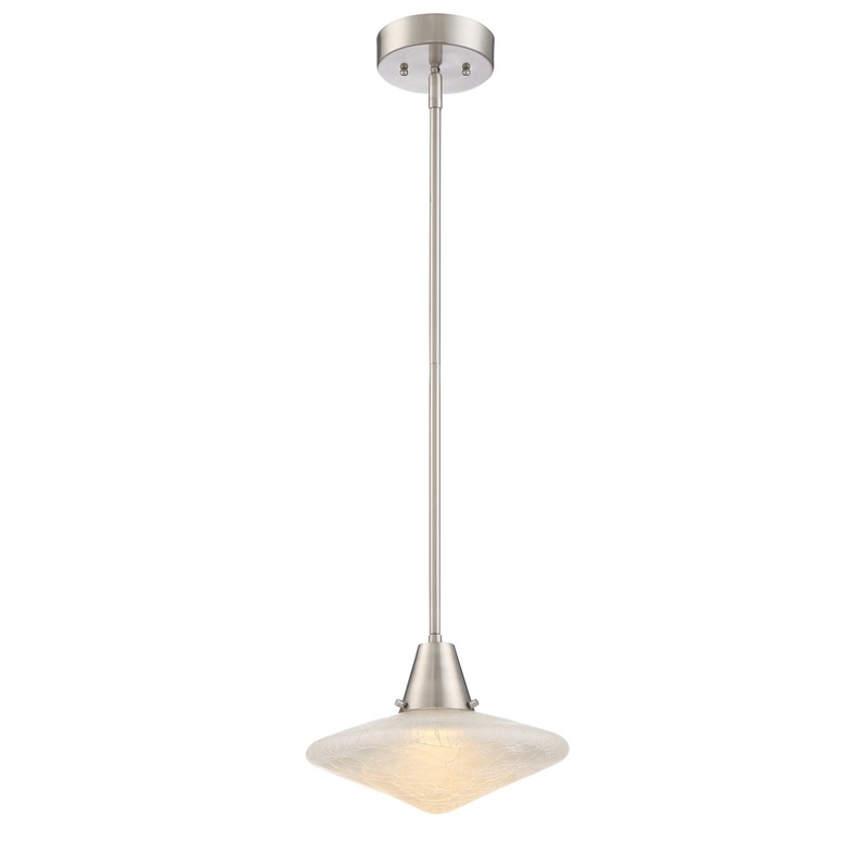 Aida LED Pendant in Satin Platinum