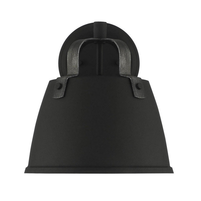 Albany One Light Wall Lantern in Black