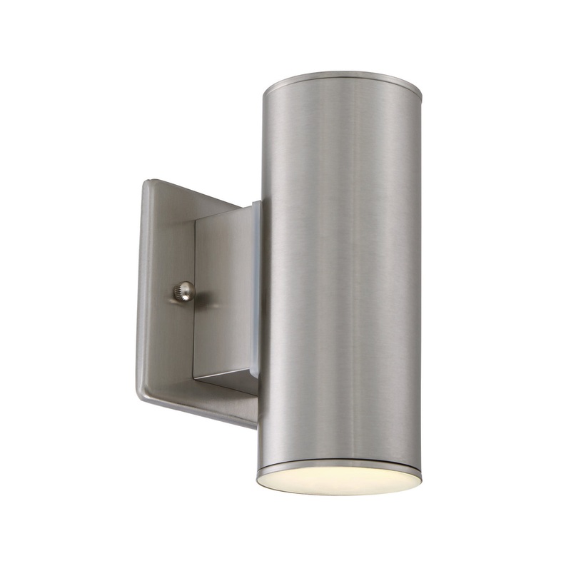 Barrow LED Wall Lantern in Satin Platinum