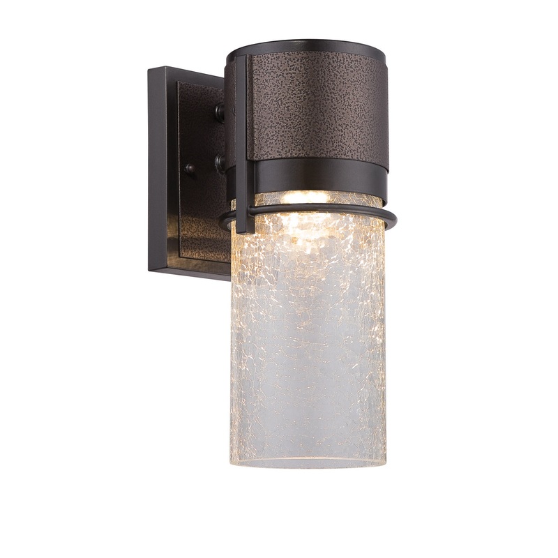 Baylor LED Wall Lantern in Burnished & Flemish Bronze