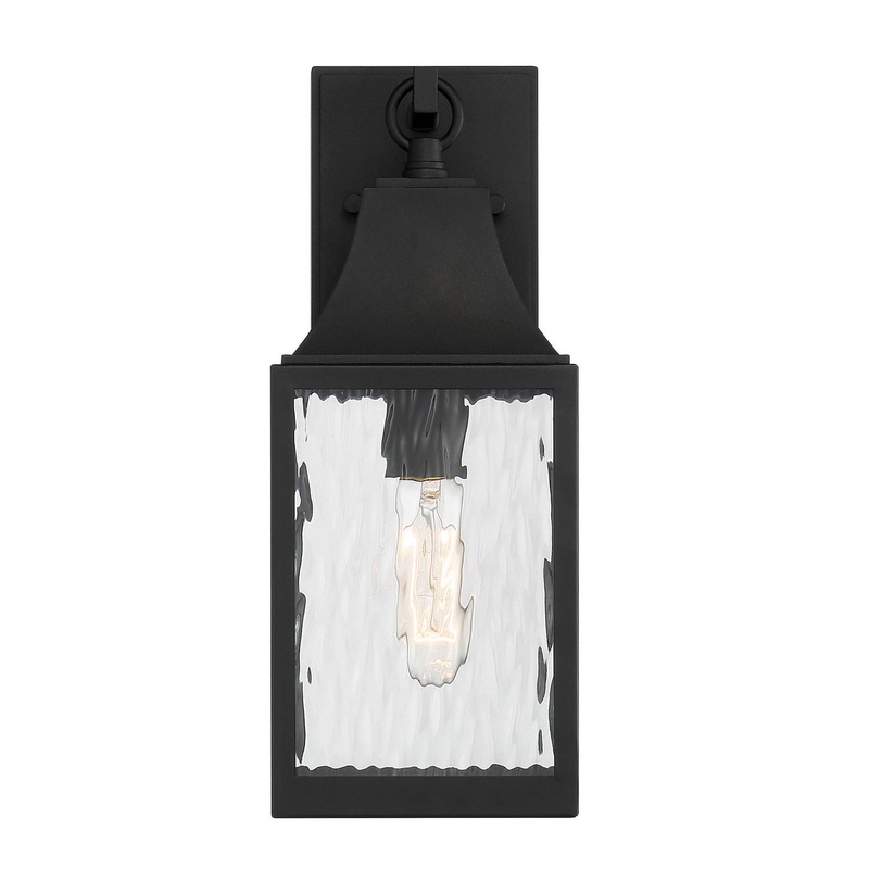 Blueberry Trail One Light Wall Lantern in Black