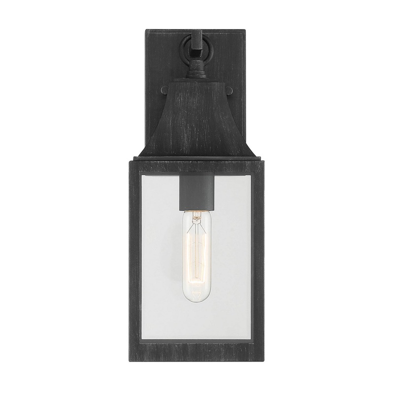 Blueberry Trail One Light Wall Lantern in Weathered Pewter