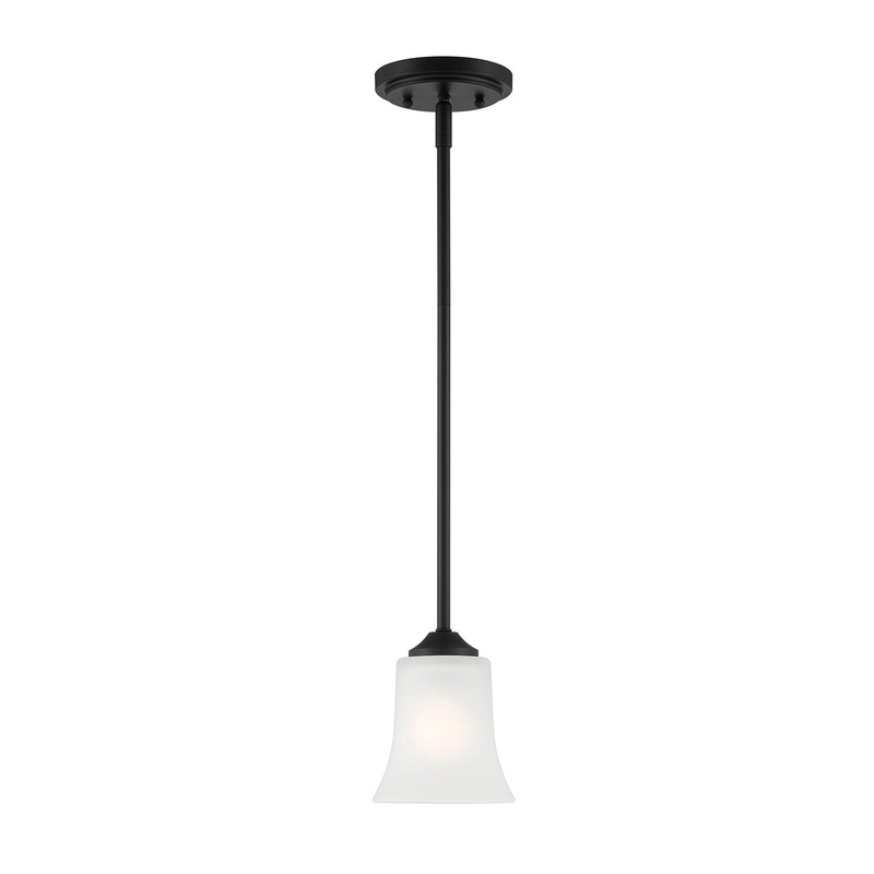 Bronson One Light Pendant in Matte Black