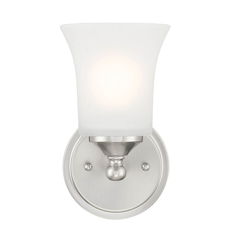 Bronson One Light Wall Sconce in Brushed Nickel