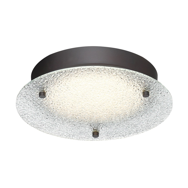 Deco Edge LED Flushmount in Satin Bronze