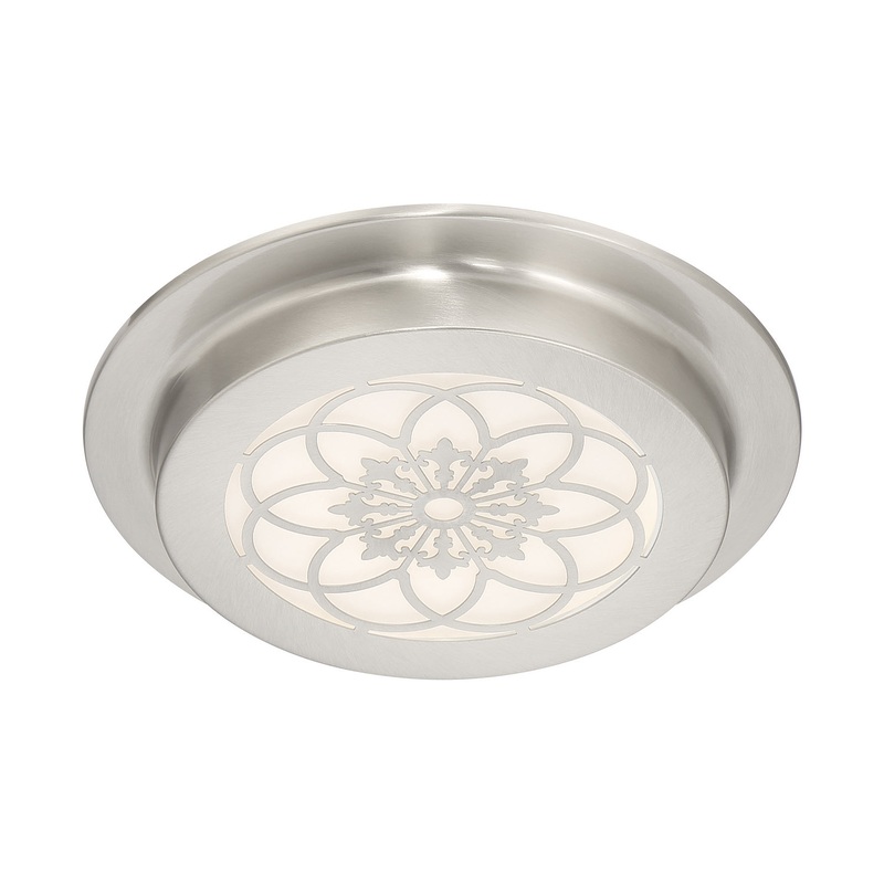 Deco Edge LED Flushmount in Satin Platinum