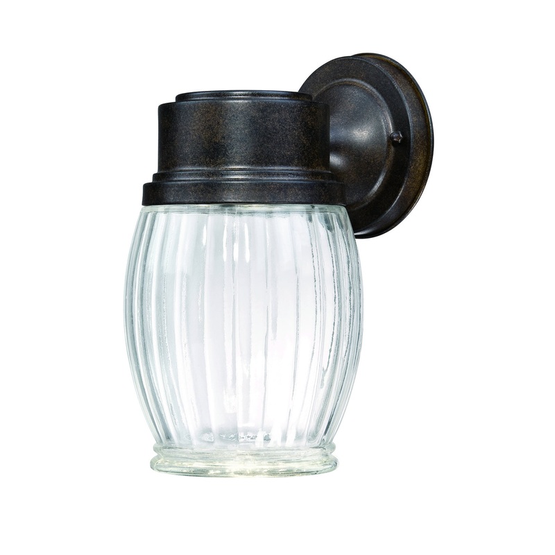 Fulton LED Wall Lantern in Forged Sienna