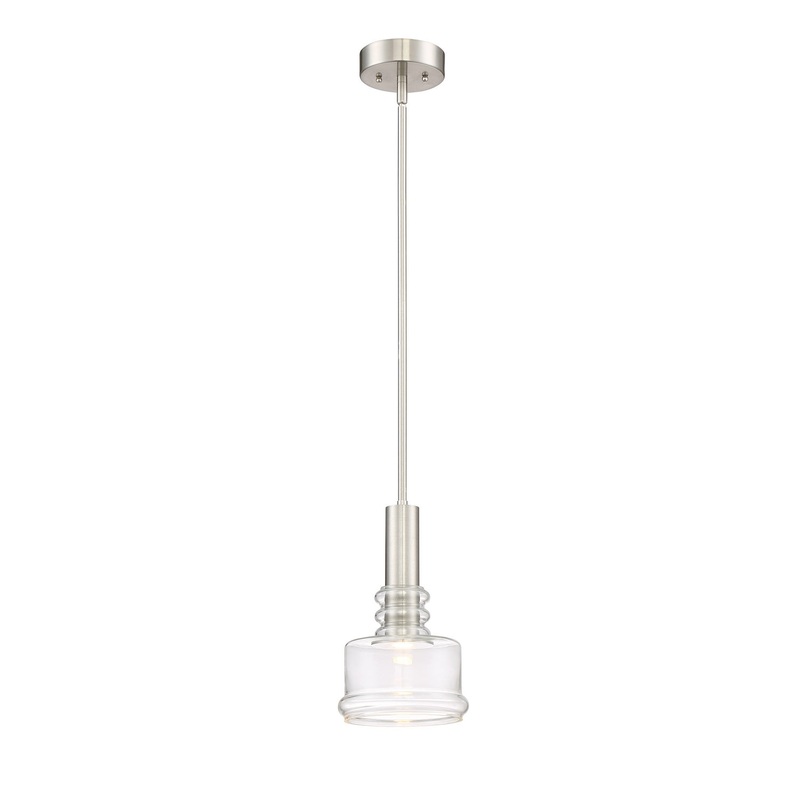 Kami LED Pendant in Satin Platinum