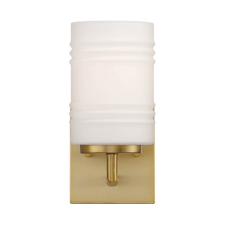 Leavenworth One Light Wall Sconce in Brushed Gold