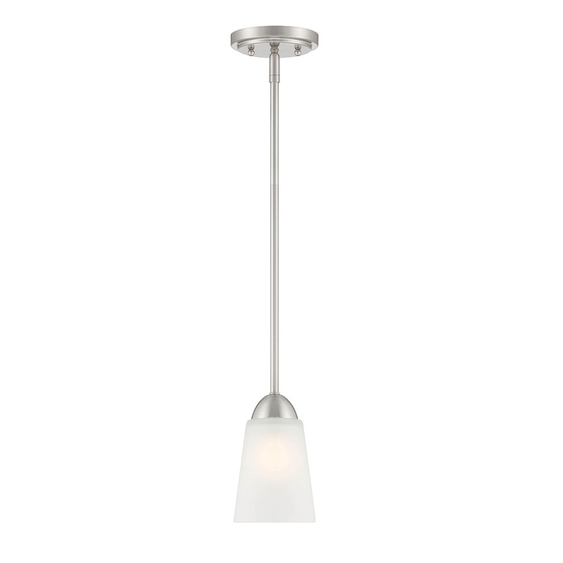 Malone One Light Pendant in Brushed Nickel