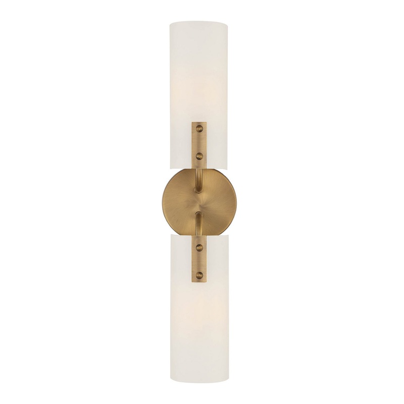 Manhasset Two Light Wall Sconce in Old Satin Brass