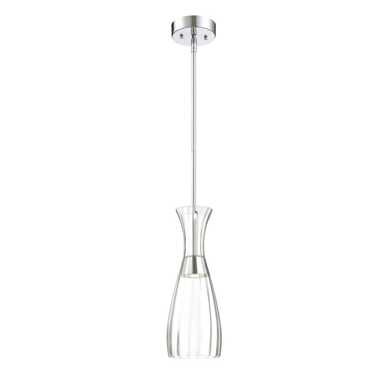 Mila LED Pendant in Chrome