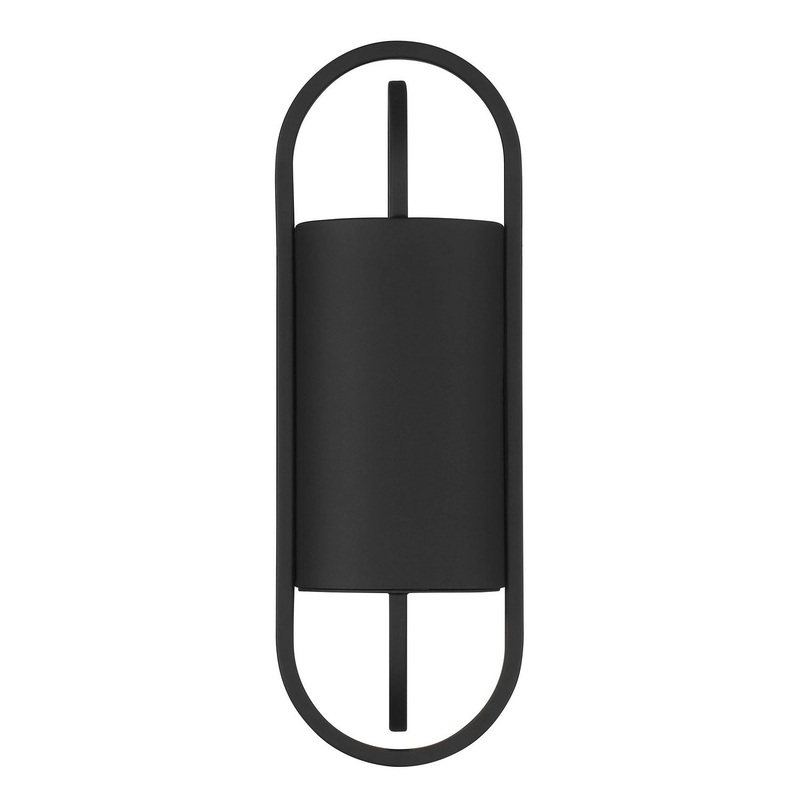 Nightfall One Light Wall Lantern in Black