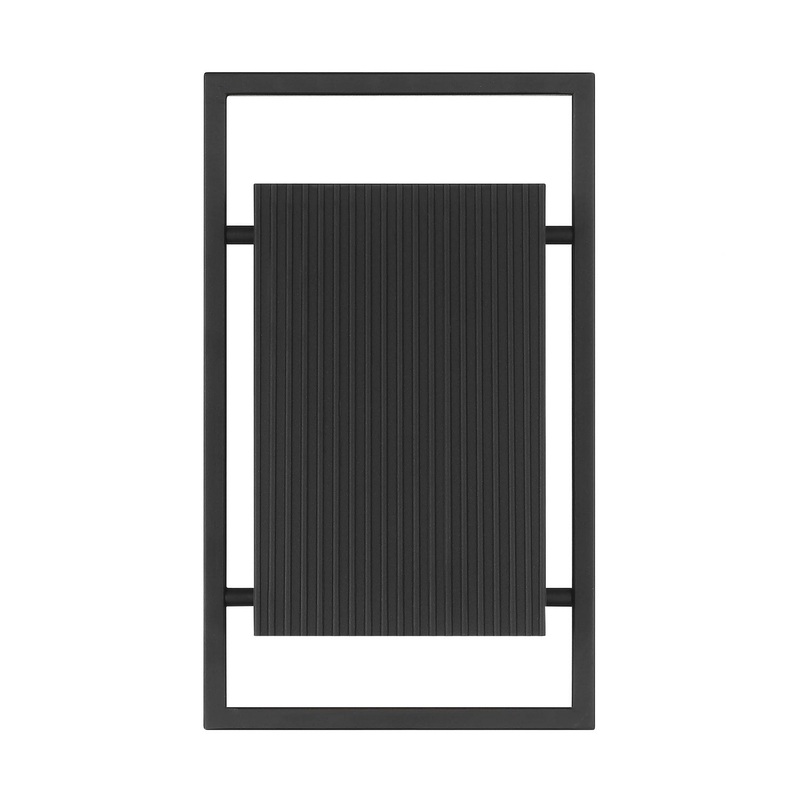 Pine Hills One Light Wall Lantern in Black