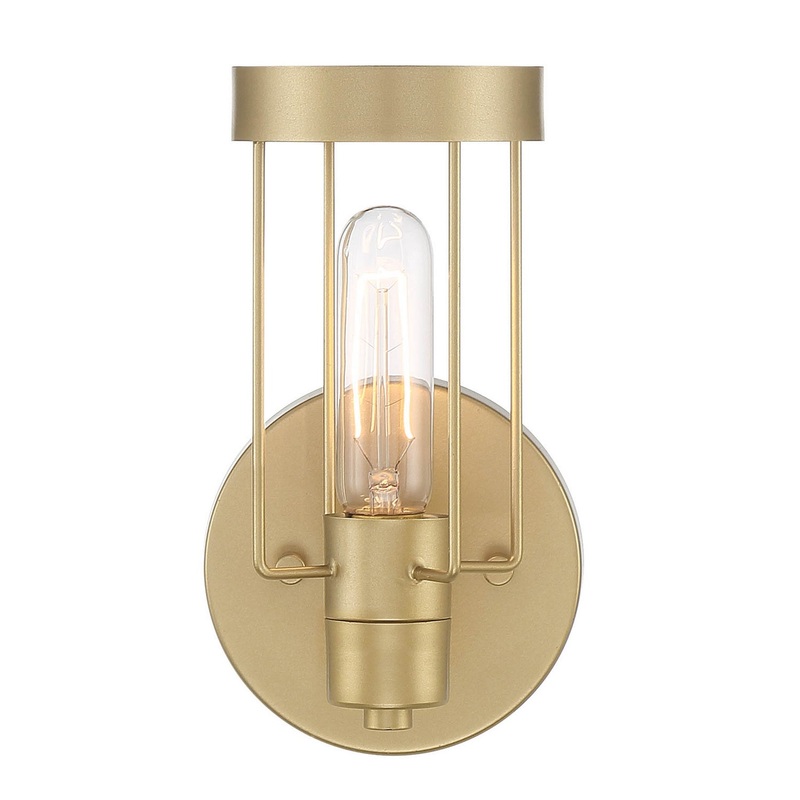 Tafo One Light Wall Sconce in Golden Mist