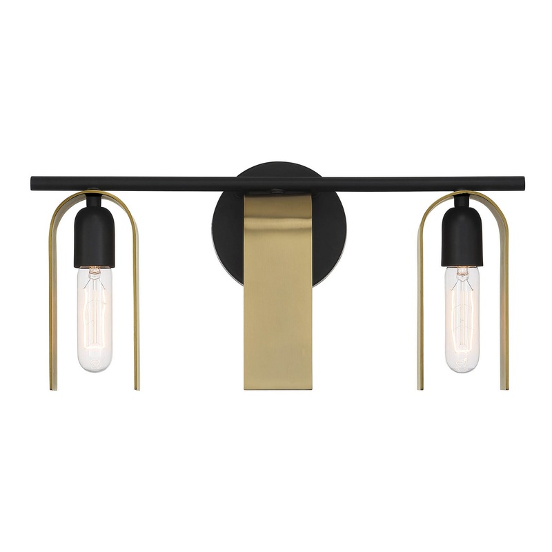 U Turn Three Light Vanity in Matte Black