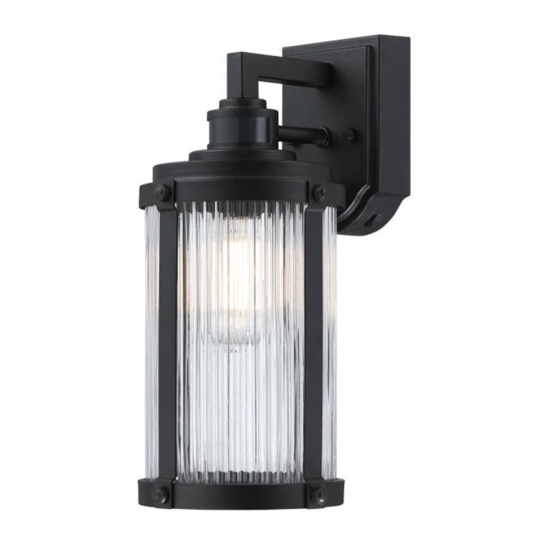 Armin One Light Wall Fixture in Textured Black
