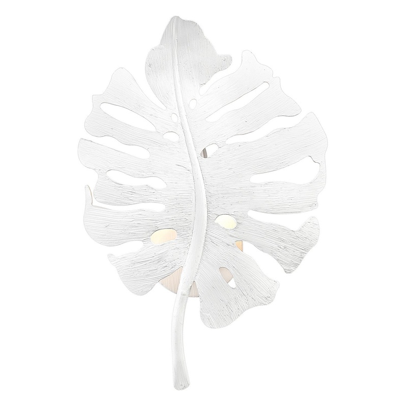 Aruba TWP One Light Wall Sconce in Textured White Plaster