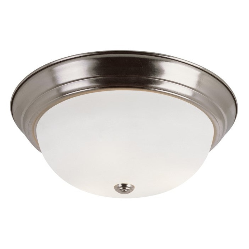 Bowers Three Light Flushmount in Brushed Nickel