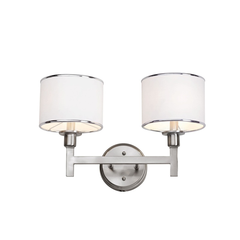 Cadance Two Light Wall Sconce in Brushed Nickel