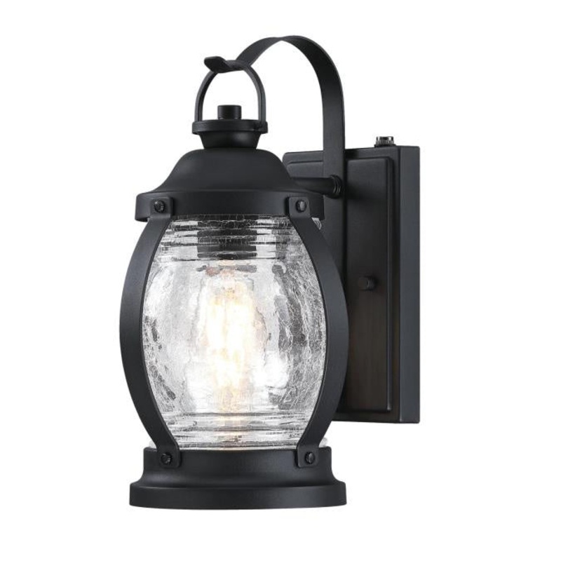 Canyon One Light Wall Fixture in Textured Black